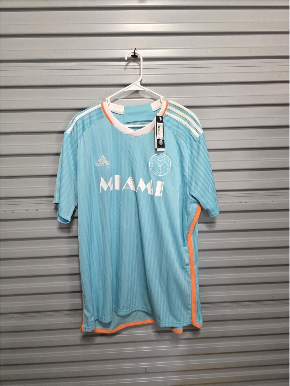 Adidas Inter Miami CF Lionel Messi #10 Soccer Jersey Blue Orange White Mens 2xl